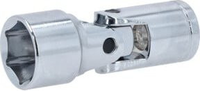 KS Tools CHROMEplus Sechskant-Stecknuss mit Gelenk 3/8 Zoll, 16 mm, Silber - Bild 1