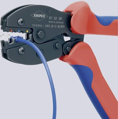 Knipex PreciForce Crimpzange 97 52 36 SB für isolierte Kabelschuhe und Steckverbinder, 220 mm - Bild 2