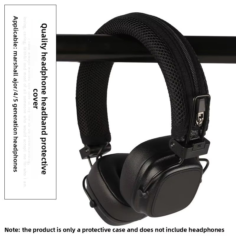 Marshall Kopfbügel-Schutzhülle für MAJOR 3/4/5 Headsets in Schwarz mit Reißverschluss - Bild 2