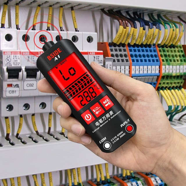 Bside Smart Digitales Multimeter mit NCV Voltmeter und automatischem Spannungsprüfer in Schwarz - Bild 1
