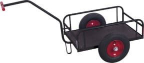 Cordes Handwagen ohne Bordwand aus Stahl in Anthrazit RAL 7016 - Bild 1