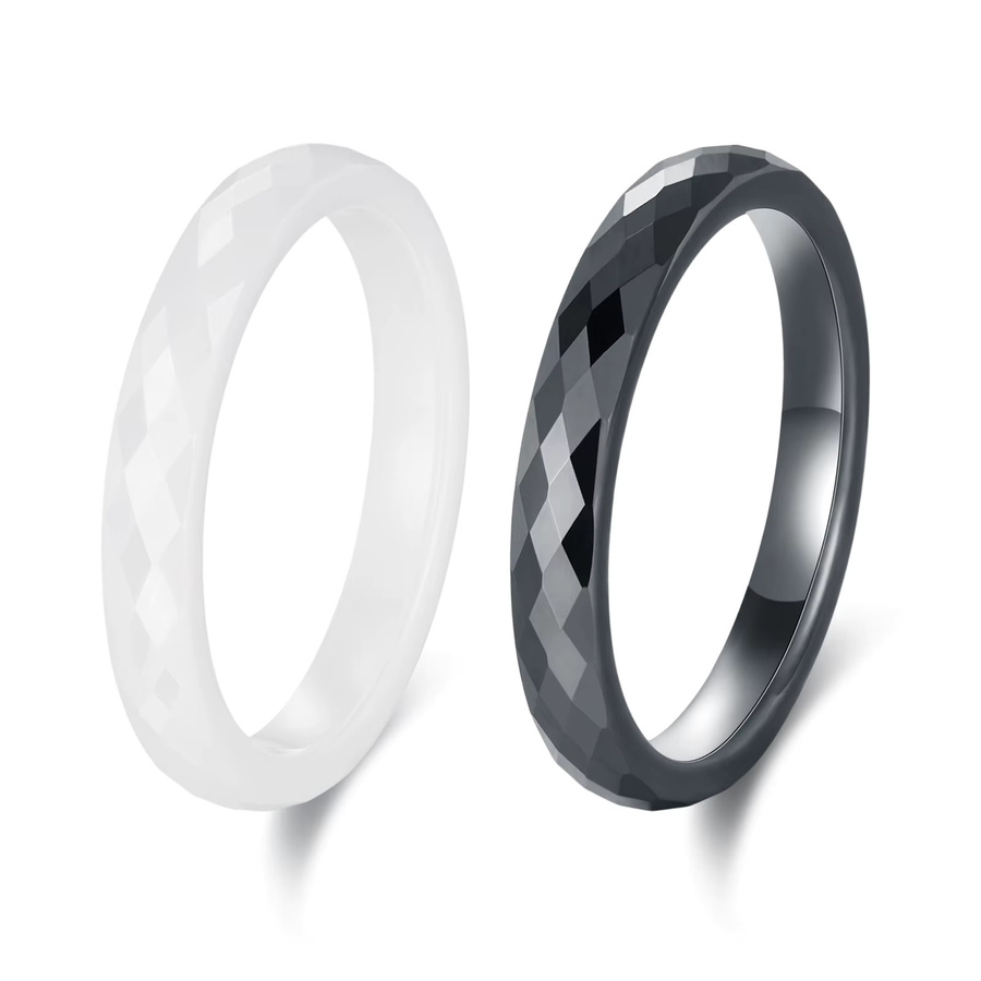 Pinannie Keramikring, 3mm, Schwarz, Damen - Bild 3