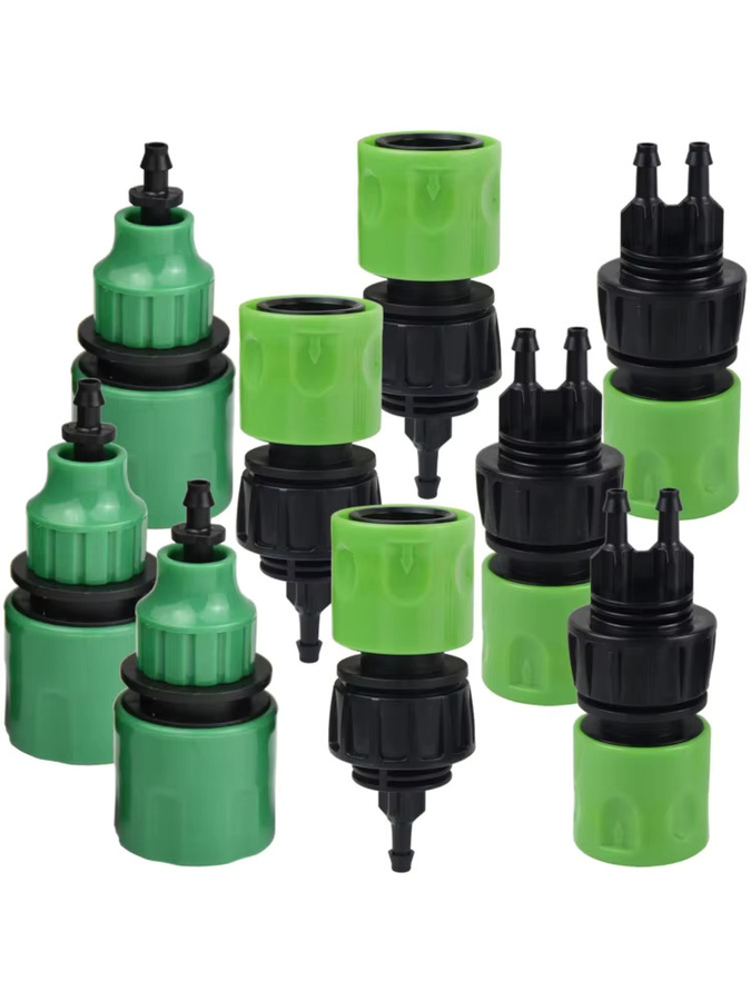 KESLA Kunststoff-Schlauchverbinder Set für Garten-Tropfbewässerungssysteme, 5 Stück, Grün, 1/4 Zoll, 4/7 mm - Bild 5