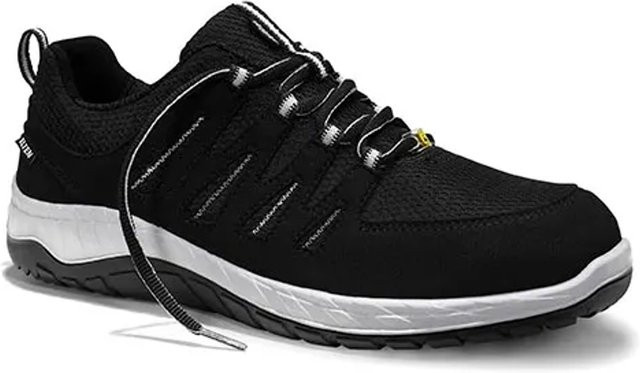 Elten Sicherheitshalbschuh Maddox Black-Grey Low ESD S3 in Schwarz-Grau, Größe 44 - Bild 1