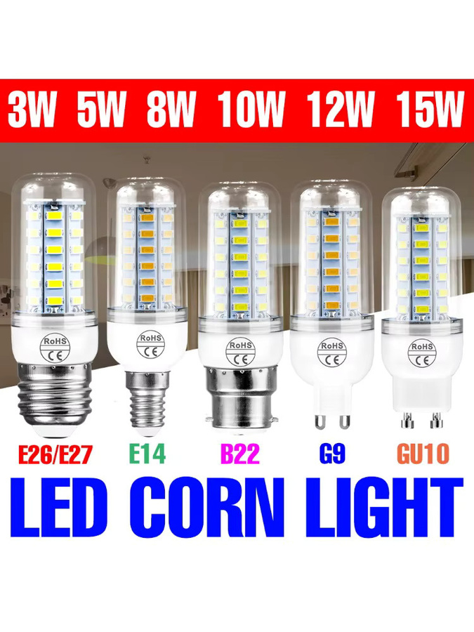 LED Maisbirne E27 Deckenleuchte mit CCT Farbtemperatur-Wahl in Weiß für deine Innenbeleuchtung - Bild 7