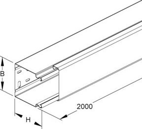 Niedax LFK-Kanal Unterteil und Deckel LLK 80.080 aus Stahl - Bild 1