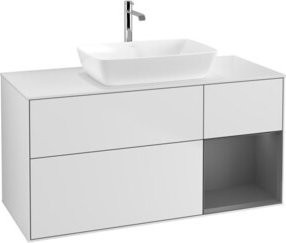 V&B Waschtischunterschrank Finion in Weiß lackiert, Breite: 120 cm, Tiefe: 50,1 cm, Höhe: 50,1 cm - Bild 1