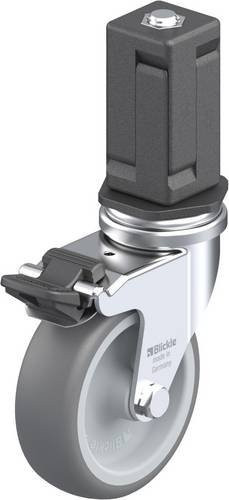 Blickle LRA-TPA 75G-FI-EV05 Lenkrolle mit Feststeller, Farbe: Grau/Silber, Rad-Durchmesser: 75 mm, Tragfähigkeit: 75 kg - Bild 1