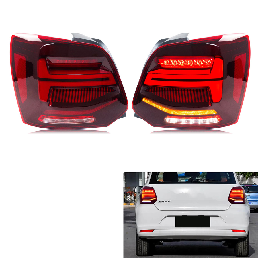 LED-Rückleuchten mit dynamischem sequentiellen Blinker für VW Volkswagen Polo MK5 6R 6C (2009-2017) von carinamoba - Bild 3
