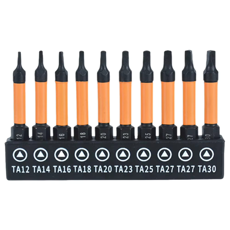Alloet 10-teiliges Dreieck-Schraubendreher-Set aus S2-Legierungsstahl mit Magnetkopf, Bits TA12 bis TA30 - Bild 5