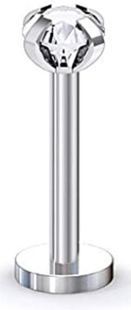 Piercing Stecker 316L Chirurgischer Stahl, Silber, Unisex, 18mm - Bild 1