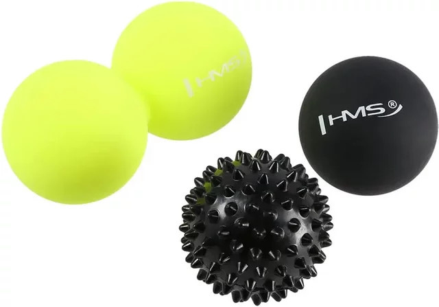 Massageball HMS BLS01 Set in Schwarz und Multicolour (3 Stück) - Bild 1