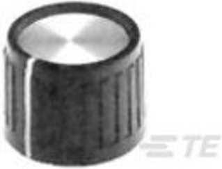 TE Connectivity Drehknopf 6-1437624-8 aus Kunststoff in Schwarz mit Durchmesser: 18,8 mm - Bild 1