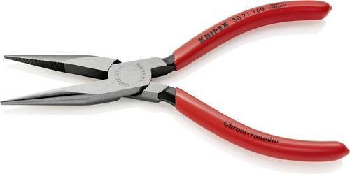 Knipex Elektronik- und Feinmechanik Flachrundzange aus Chrom-Vanadium-Stahl in Schwarz - Bild 1