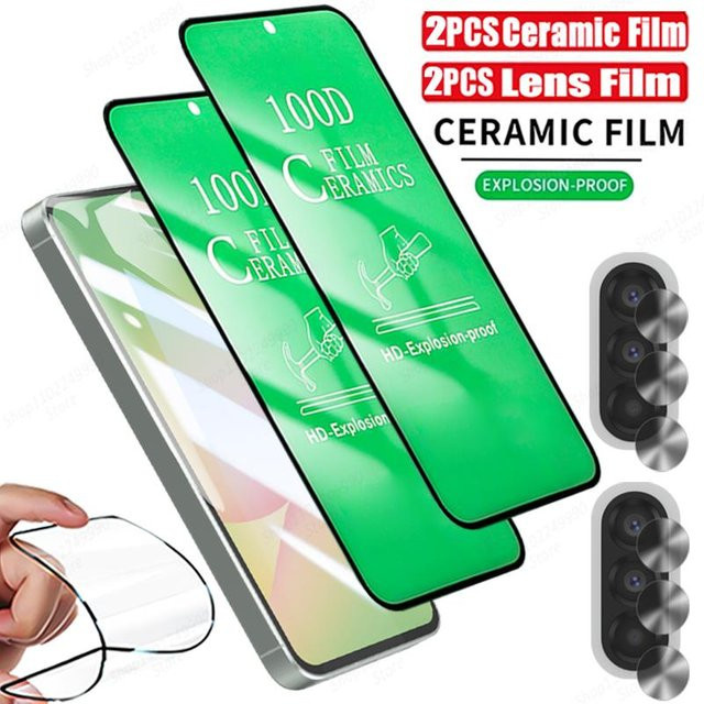 4-in-1 HD Weiche Keramik Displayschutzfolie für Samsung Galaxy A16 A17 A26 A35 A36 A37 A55 A56 A57 5G transparent - Bild 1