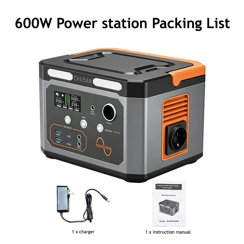 CHUBAN Tragbare Solarstation Powerstation 310Wh Solargenerator mit 600W (1200W Spitze) als Energiespeicher und Notstromversorgung - Bild 7