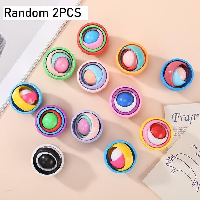 Fashnics 3D Rotationskugel Fidget Kreisel, Sensorisches Spielzeug - Bild 1