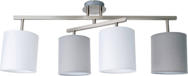 Näve Deckenleuchte Tilde 4-flammig silber aus Metall, Textil und Kunststoff, B/H/T: 29 x 33 x 82 cm, E27 - Bild 1