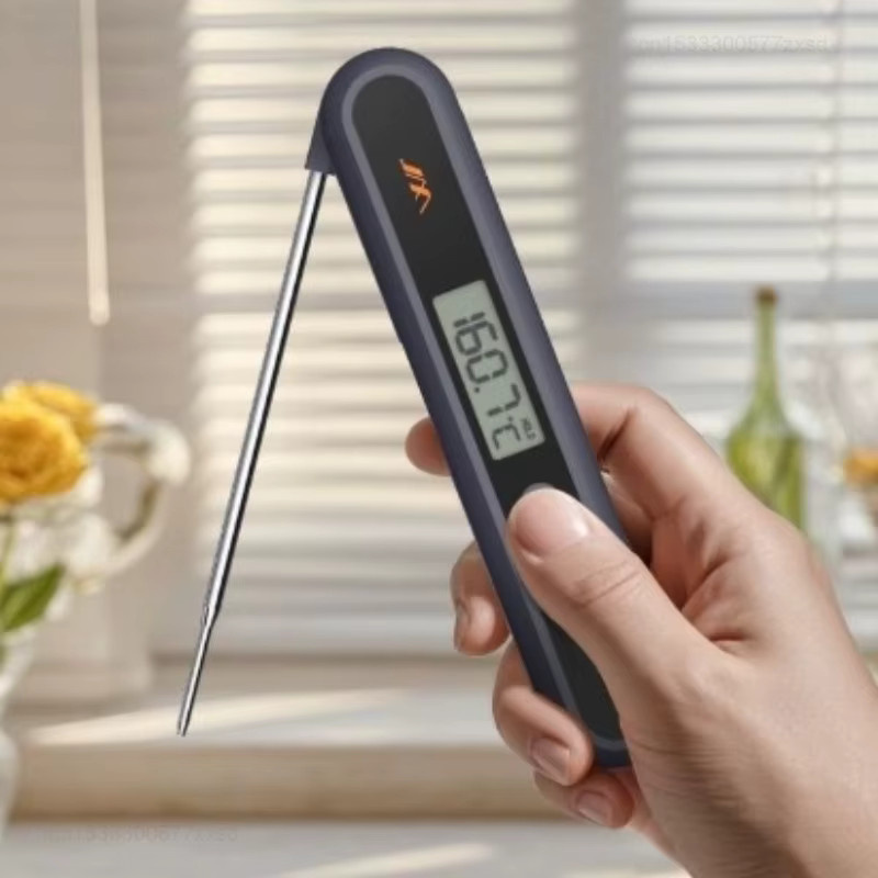 Jimihome Digitales Fleischthermometer mit LCD-Display in Schwarz - Bild 5