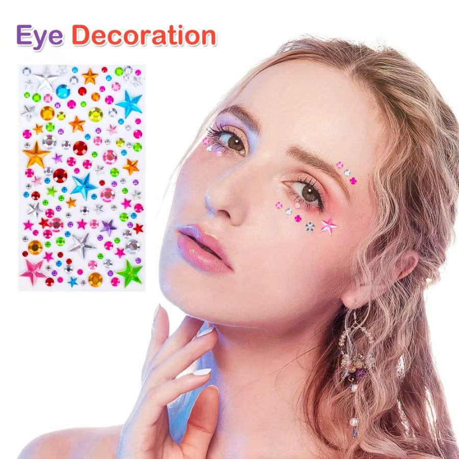 Selbstklebende Acryl-Edelstein-Aufkleber in Multicolour für Bastelarbeiten und DIY-Dekorationen - Bild 2