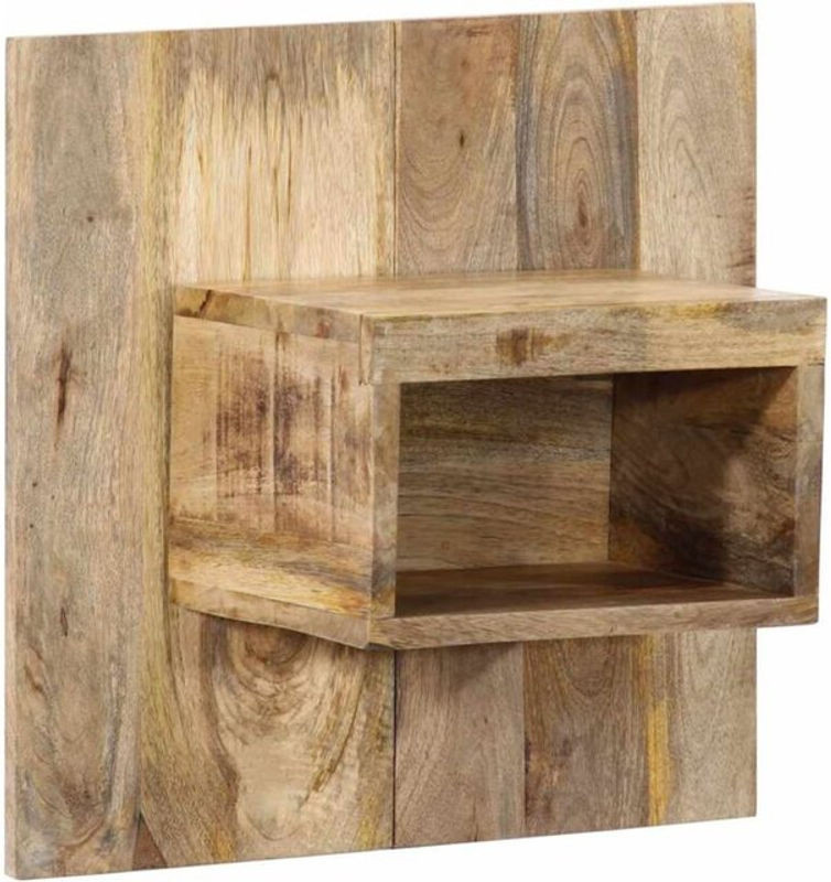 Nachttisch aus Mango-Massivholz von vidaxl in Natur Braun, B/T/H: 50 x 27 x 50 cm - Bild 1
