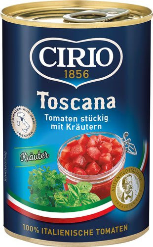 Cirio Toscana Tomaten stückig mit Kräutern 400 g - Bild 1