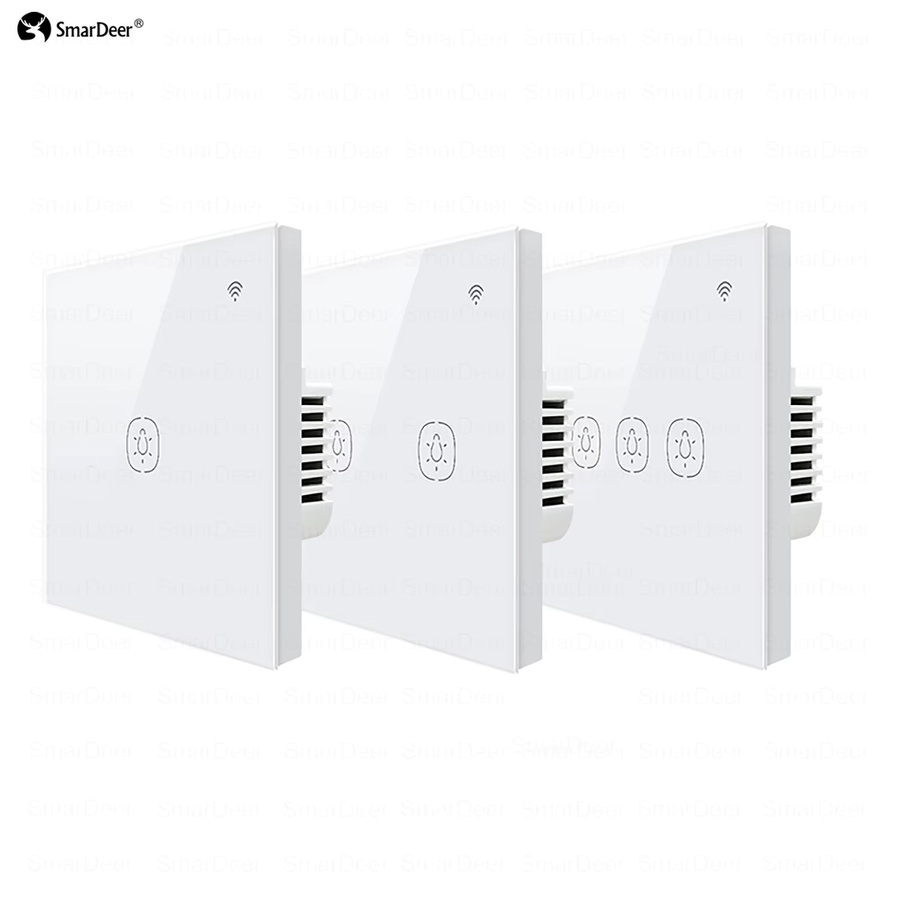 SmarDeer Tuya Smart Switch WLAN-Touch-Wandschalter in Weiß, kompatibel mit Alexa und Google Assistant - Bild 4