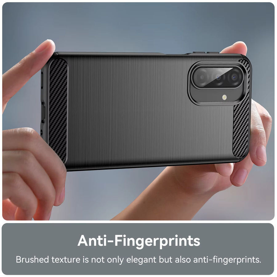 Samsung Handyhülle aus weichem TPU Silikon im Carbon-Design für A17 A07 A56 A55 A54 A36 A35 A34 A26 A25 A24 A16 A15 A06 in Schwarz - Bild 4