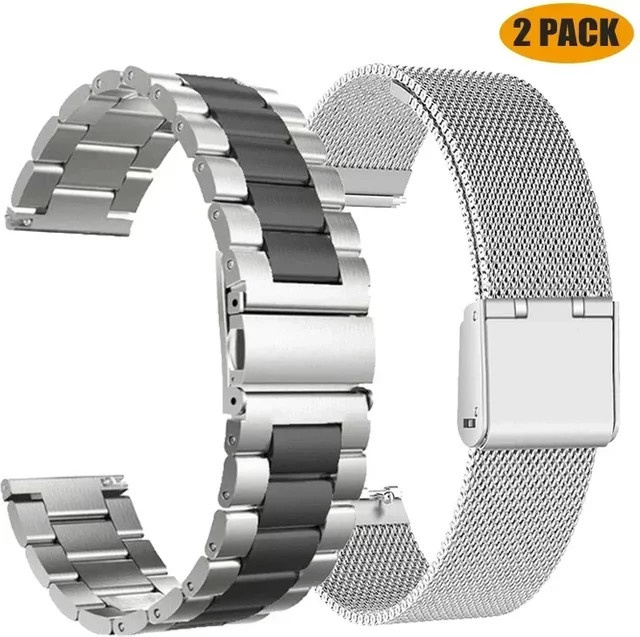 OAKCHARM Uhrenarmband Edelstahl, Silber, Unisex - Bild 1