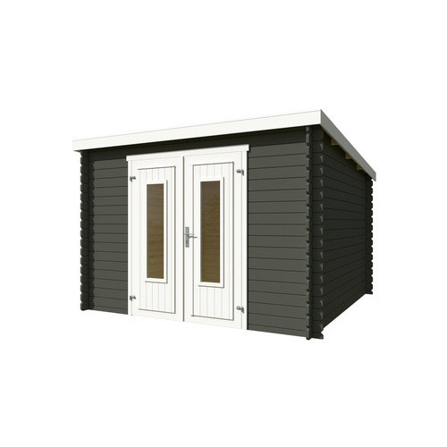 Lasita Maja Gartenhaus Sacramento in Grüngrau, B/H/T: 312 x 211 x 319 cm - Bild 3