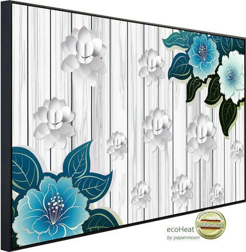 papermoon EcoHeat Infrarotheizung mit Blumenmuster in Bunt und Matt-Effekt inklusive App-Steuerung und Überhitzungsschutz - Bild 1