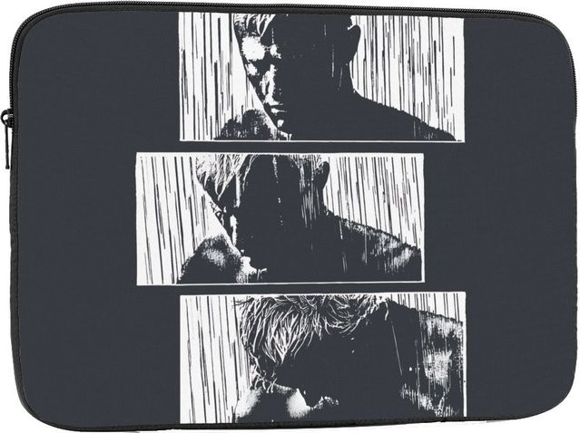 Blade Runner Tears In Rain Laptop-Hülle für MacBook Air Pro und Notebook, stoßfeste Tasche, Farbe: Schwarz - Bild 1