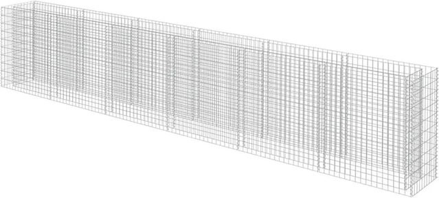 DELUKE Gabionen Hochbeet ROON aus verzinktem Stahl in Silber, B/T/H: 540 x 50 x 100 cm - Bild 1