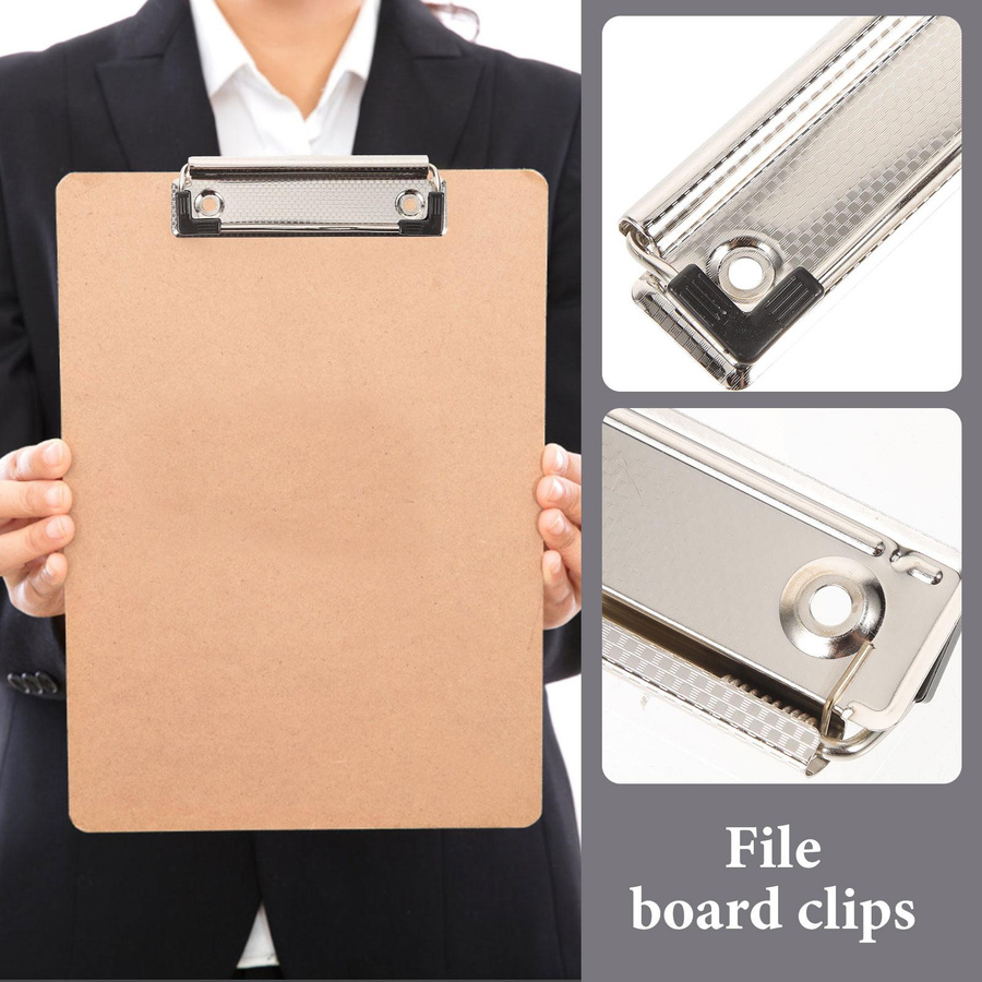 10 Stück Yiran Furniture Büro Zwischenablage Clips aus Metall in Silber - Bild 3
