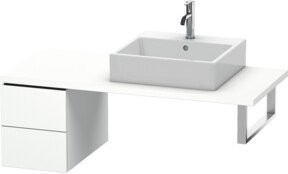 Duravit Unterschrank L-Cube in Weiß mit 2 Schubkästen, B: 32 cm, T: 54,7 cm, H: 40 cm - Bild 1