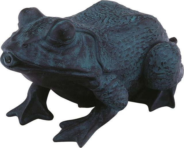 Heissner Teichfigur Frosch Set mit Solar-Pumpe 250 l/h in Kupfer - Bild 1