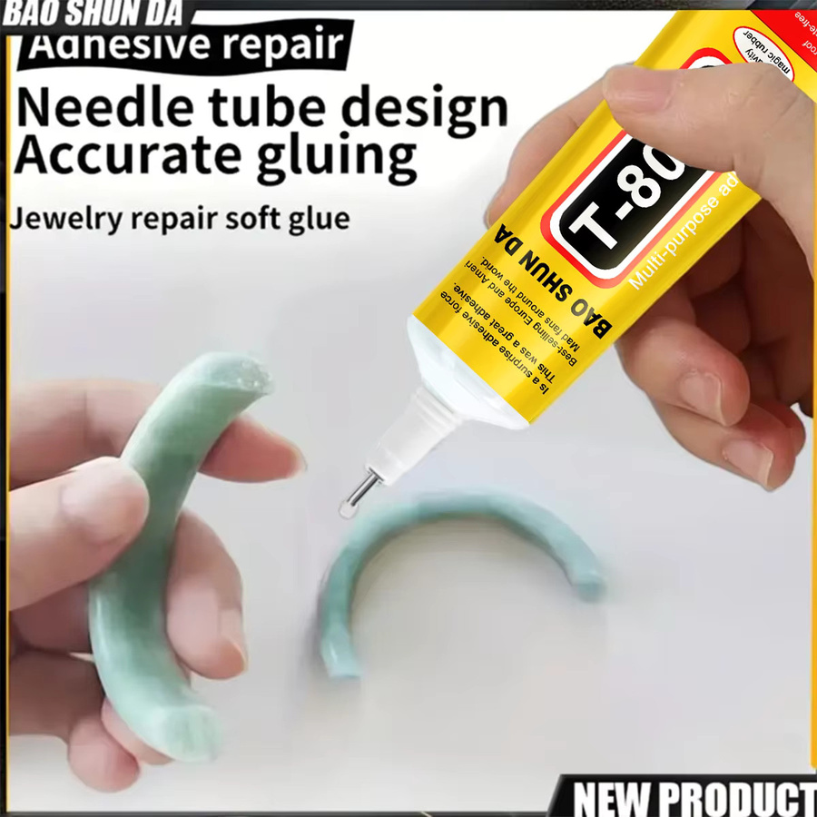 Transparenter Präzisionskleber T8000 für Schmuck, Strasssteine und Reparaturen in flüssiger Form - Bild 2