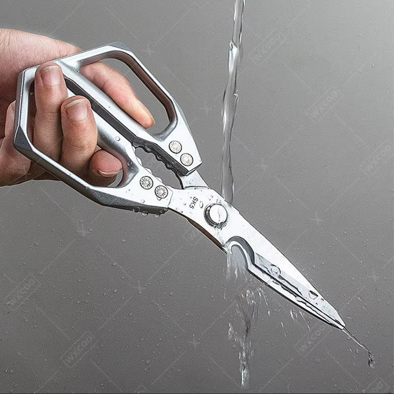 WXCOO Professionelle Küchenschere aus Edelstahl in Silber, B/T/H: 23,0 x 9,5 x 0 cm - Bild 2