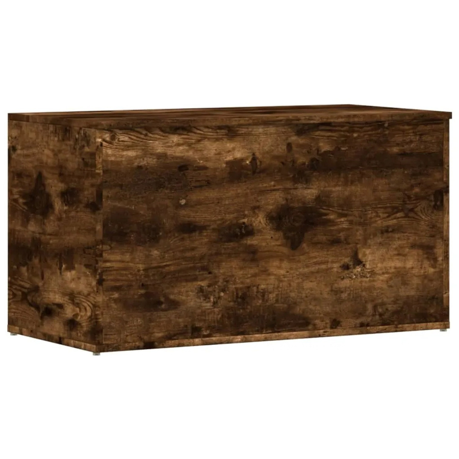 vidaXL Aufbewahrungstruhe aus Holzwerkstoff in Räuchereiche, B/T/H: 84 x 42 x 46 cm - Bild 2