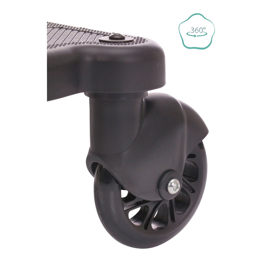 Fillikid Buggy Board Mitfahrbrett Basic mit Sitz für alle gängigen Kinderwagen, Schwarz, faltbar - Bild 2