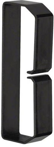Hager LK501253 Klammer Schwarz B: 12,5 cm, H: 5 cm, 50 Stück - Bild 1