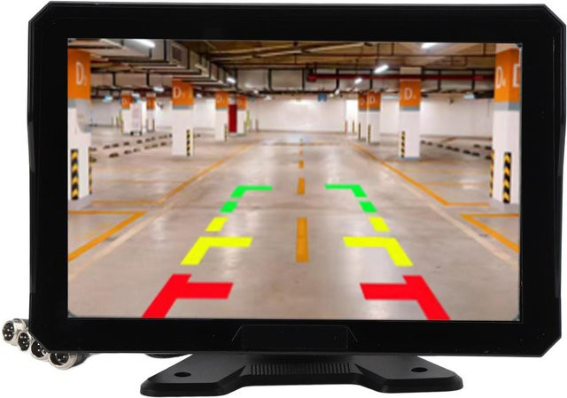 Aimo Rückfahrkamerasystem mit 10,1 Zoll HD-Display und 120 Grad Kamerawinkel in Schwarz für Wohnmobile, Anhänger, LKWs und 5-Achser - Bild 1