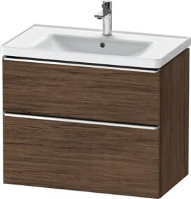 Duravit Waschtischunterschrank D-Neo in Braun Matt mit 1 Schublade und 1 Auszug, Breite: 78,4 cm, Tiefe: 45,2 cm - Bild 1