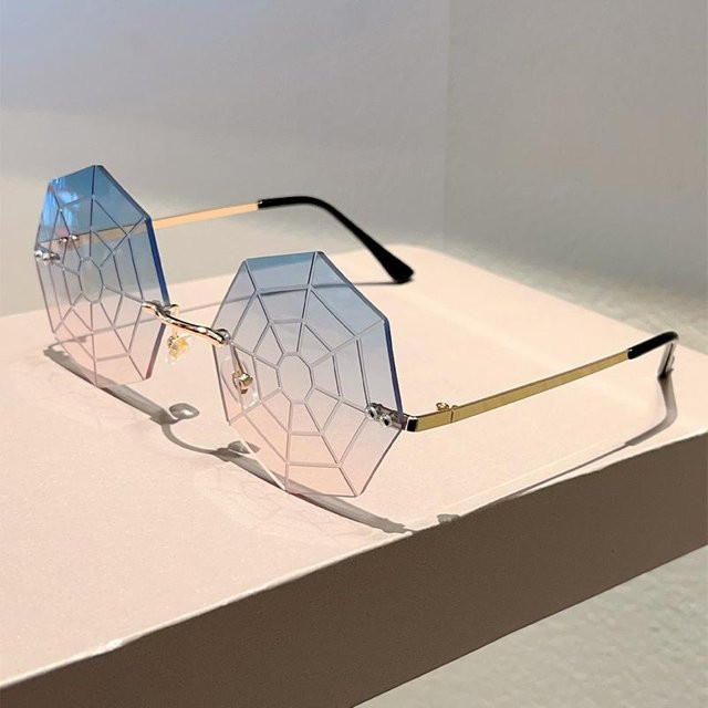 KAMMPT Sonnenbrille randlos, hexagonal, Metall, gold, grey, Herren - Bild 1
