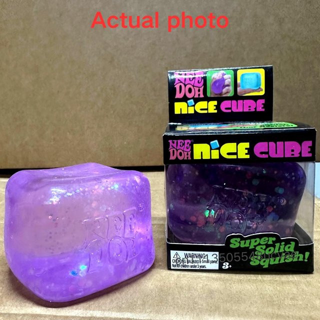 Nee Doh Nice Cube Glitzerwürfel Fidget Blind Box Spielzeug - Bild 1