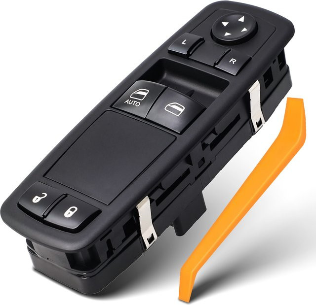 NEVOSA Fensterschalter für Dodge Grand Caravan und Chrysler Town & Country 2008–2017, Fahrerseite links, Schwarz und Grün - Bild 1