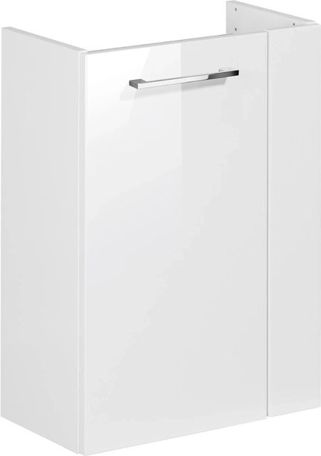 Fackelmann Waschbeckenunterschrank SBC für Badezimmer und Gäste-WC, Weiß, Wandmontage, B/H/T: 44 x 60 x 24,3 cm - Bild 1