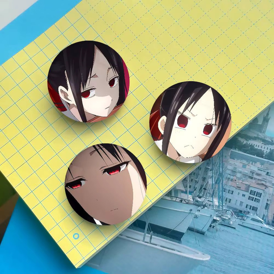 bilibili Brosche, Kaguya Shinomiya, runde Abzeichen - Bild 4