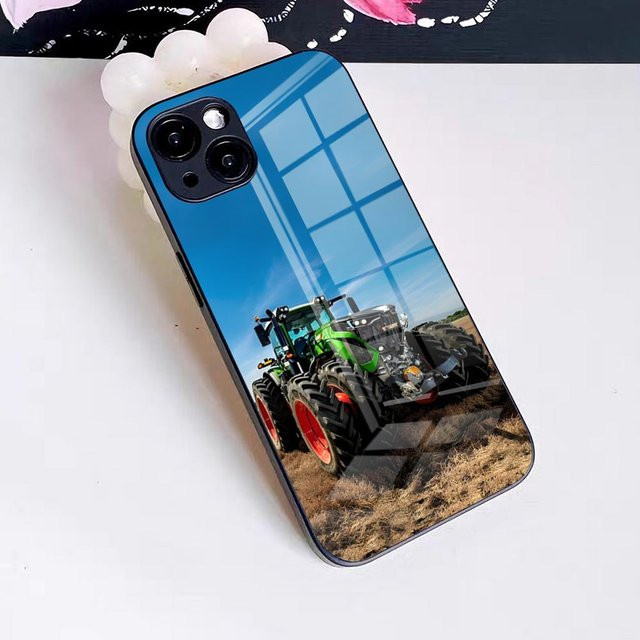 Maschinen FENDT Handyhülle mit Glasabdeckung für iPhone, Multicolor - Bild 1