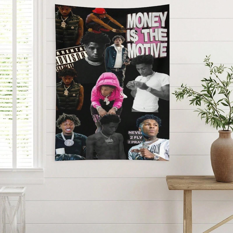 Y-Youngboy Never Broke Again Collage Wandteppich von JMG Household Supplies, Mehrfarbig, B: 40 cm, H: 60 cm - Bild 4
